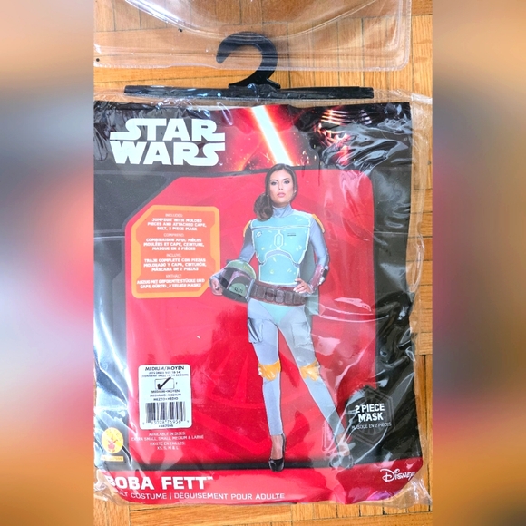Women's Star Wars Boba Fett Woman's Deluxe Costume Jumpsuit - Picture 1 of 4